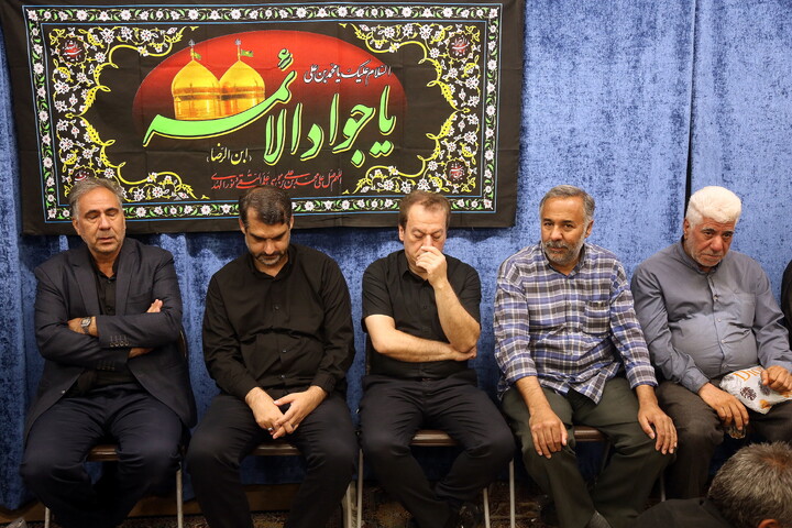 تصاویر/ مراسم عزاداری شهادت حضرت امام جواد‌ علیه‌السلام در دفتر آیت الله فقیهی