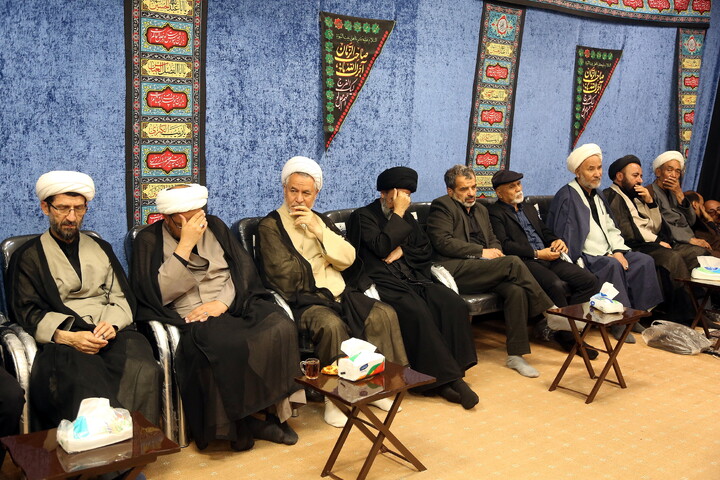تصاویر/ مراسم عزاداری شهادت حضرت امام جواد‌ علیه‌السلام در دفتر آیت الله فقیهی