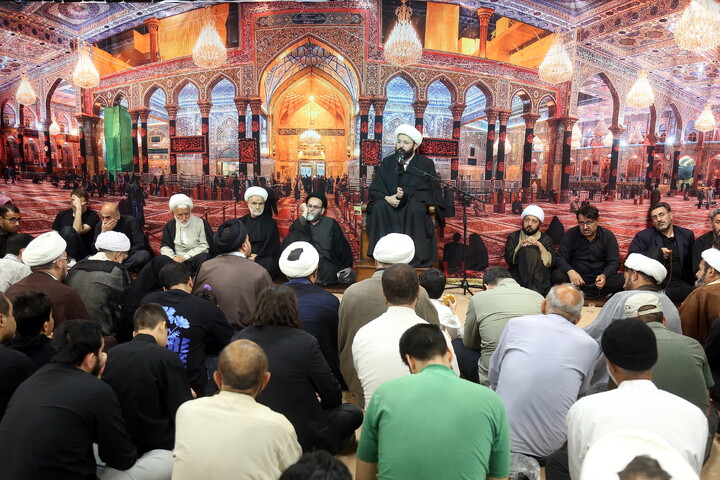 تصاویر/ مراسم عزاداری شهادت حضرت امام جواد‌ علیه‌السلام در دفتر آیت الله فقیهی