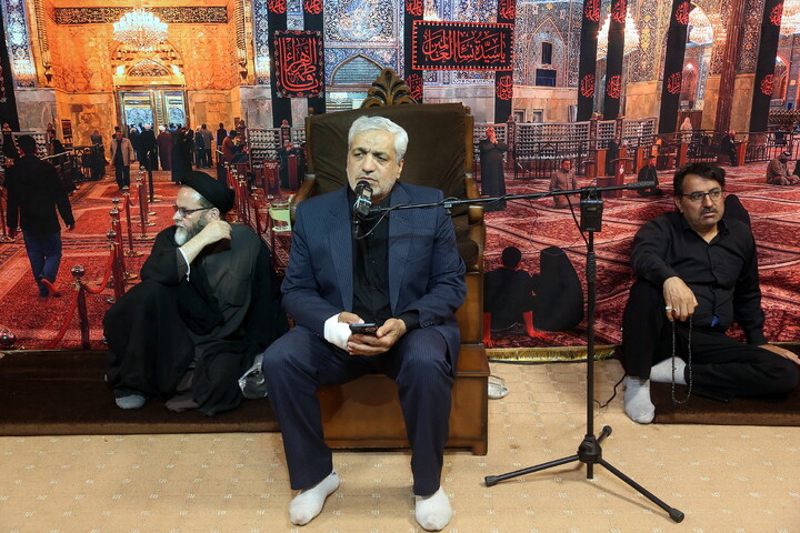 تصاویر/ مراسم عزاداری شهادت حضرت امام جواد‌ علیه‌السلام در دفتر آیت الله فقیهی