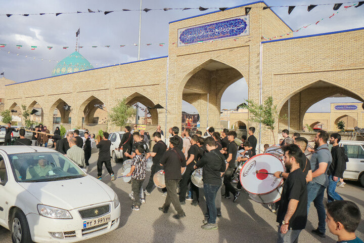 تصاویر/ دسته عزاداری هیئات مذهبی قم در سالروز شهادت امام جواد عليه‌السلامبه سمت چهل اختران آستان مقدس امام زاده موسی مبرقع ابن الجواد علیهماالسلام