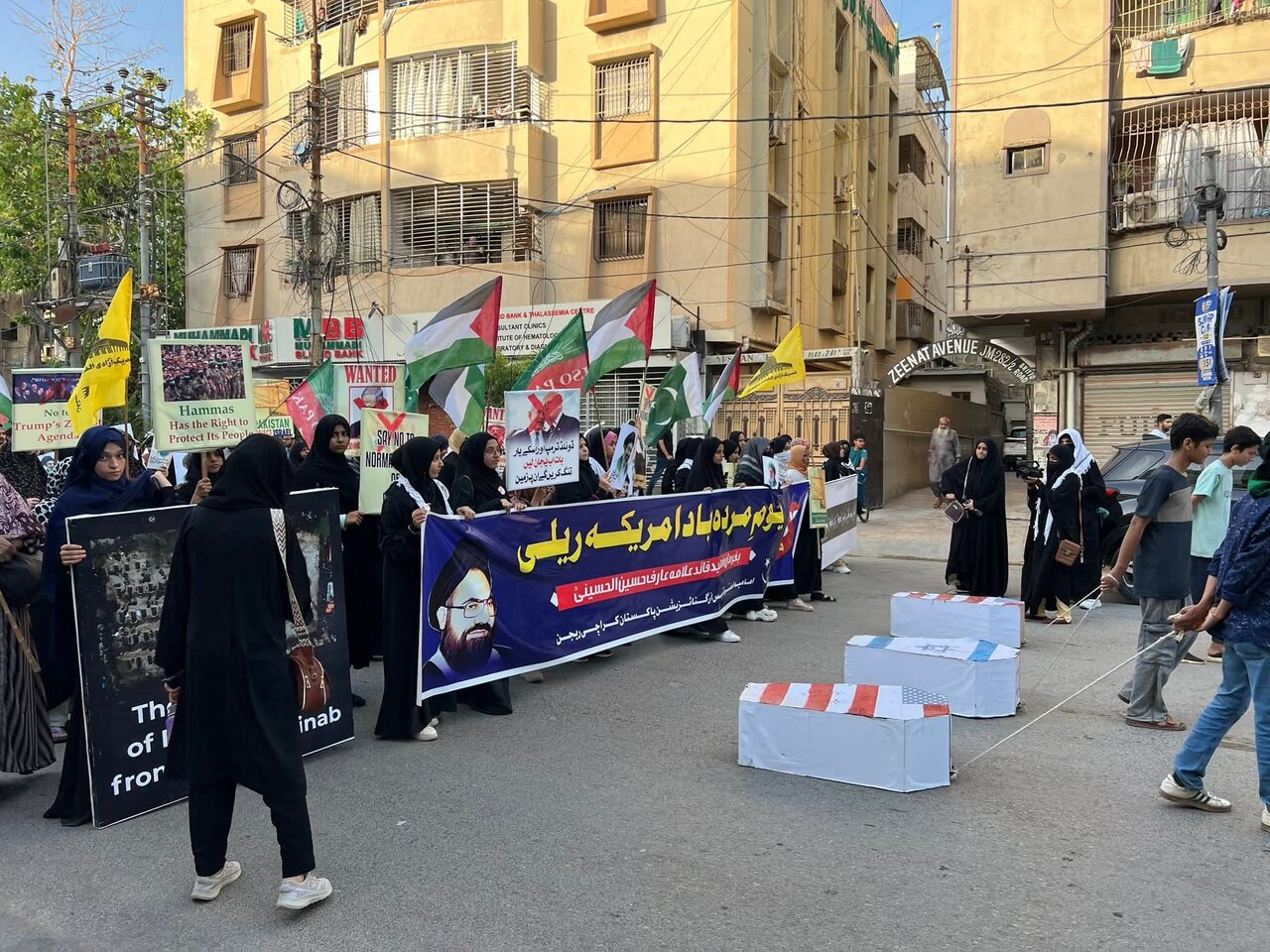 برگزاری راهپیمایی «مرگ بر آمریکا» در پاکستان + تصاویر و ویدئو