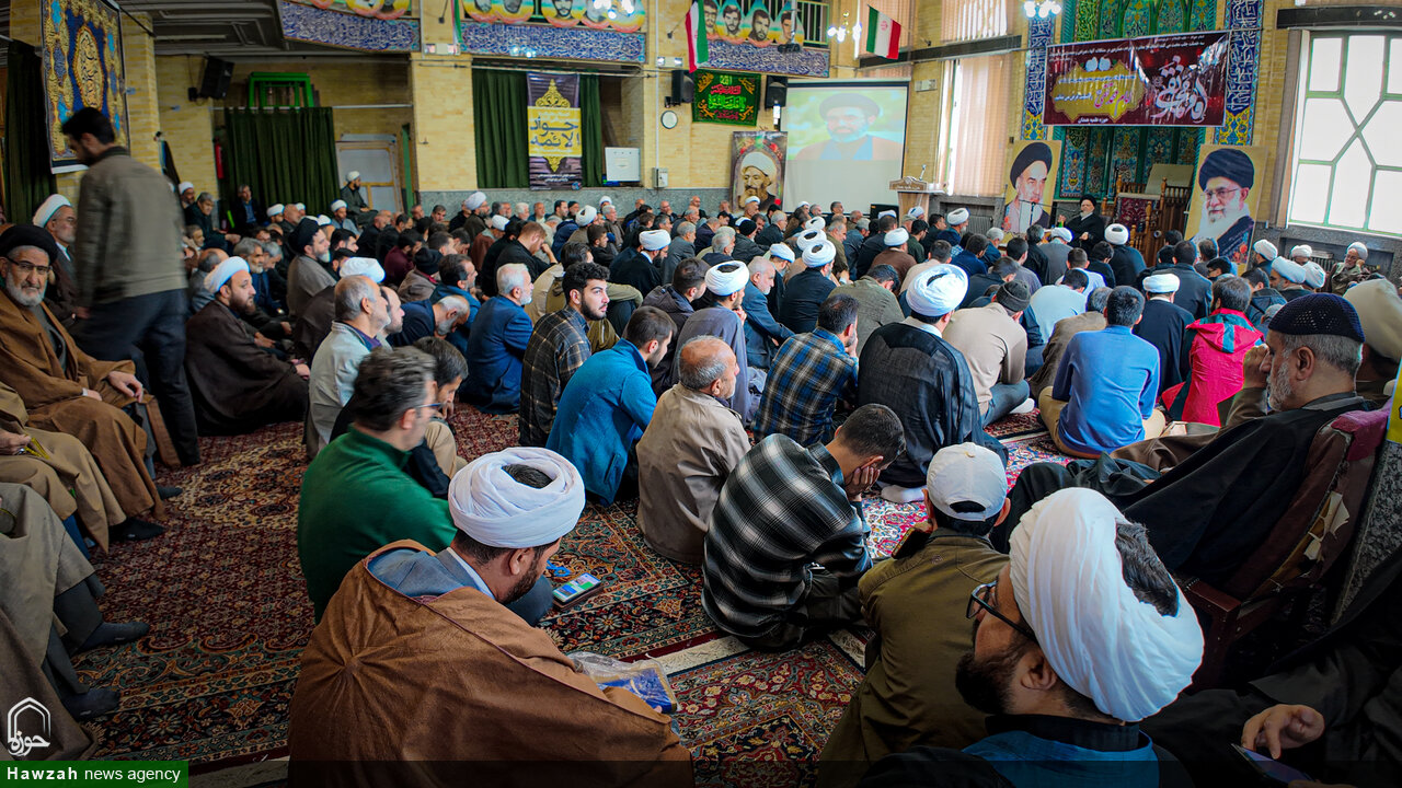 تصاویر/ مراسم عزاداری شهادت امام جواد(ع) در مدرسه علمیه آخوند(ره) همدان