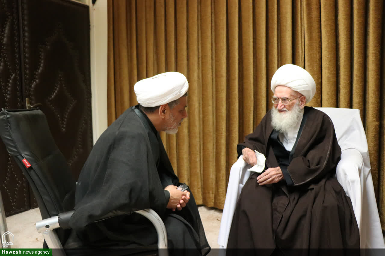 تصاویر/ مراسم عزاداری سالروز شهادت امام محمد تقی (علیه السلام) با حضور آیت الله العظمی نوری همدانی