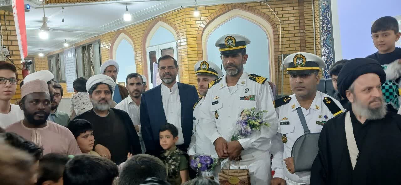 میزبانی ساکنین شهرک مهدیه حوزه علمیه قم از جانبازان و دلاورمردان ناو دنا