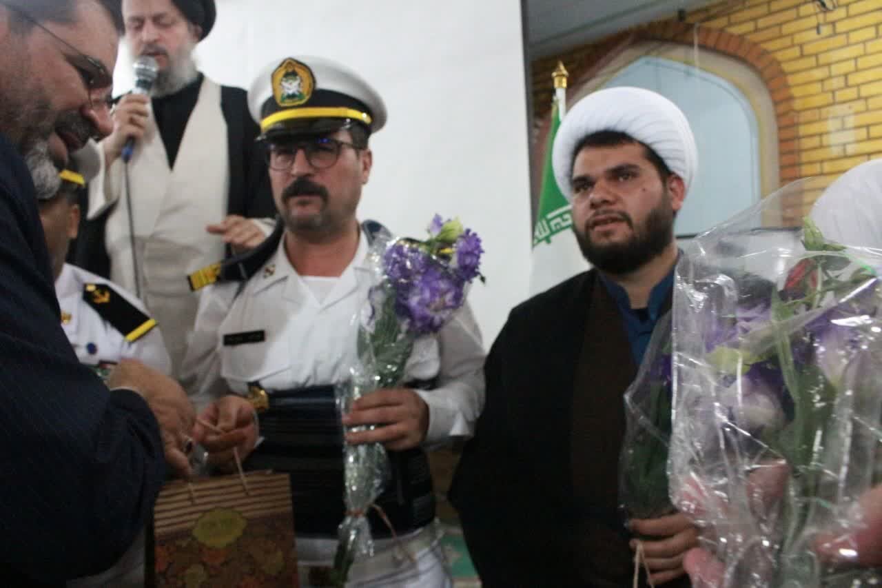 میزبانی ساکنین شهرک مهدیه حوزه علمیه قم از جانبازان و دلاورمردان ناو دنا