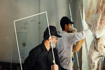 آماده‌سازی منازل آسیب‌دیده خیابان شیرین کرمانشاه برای اسکان+تصاویر