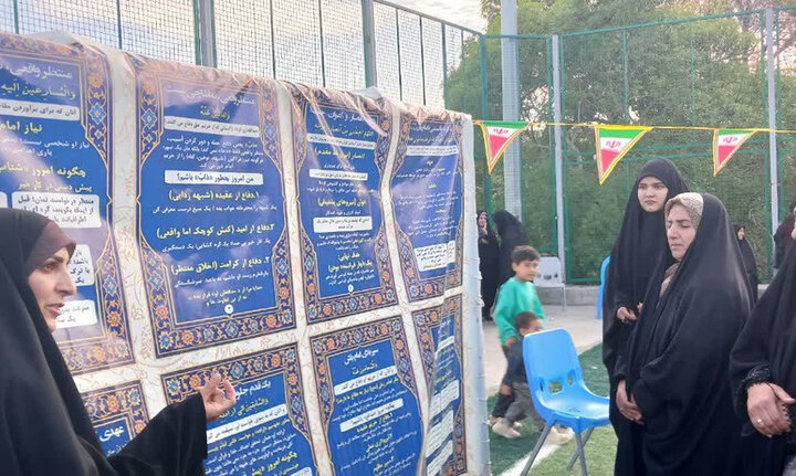 تصاویر/ برپایی موکب سیار «ایران قوی، بیجار سربلند» در شهر توپ‌آغاج