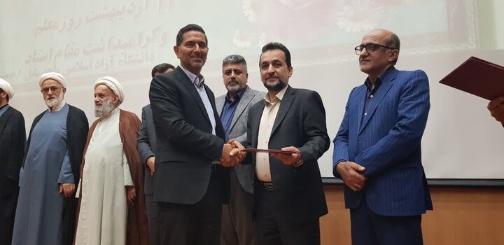 تصاویر/ تجلیل امام جمعه بابل از اساتید سما