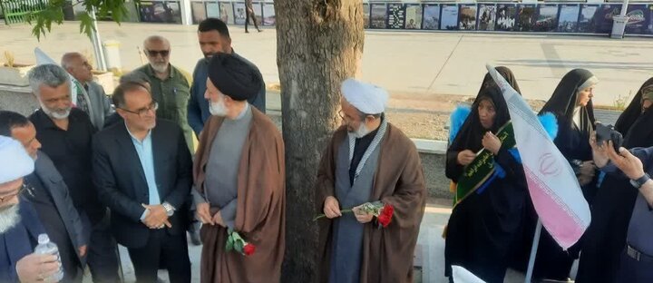 تصاویر/ نماینده ولی فقیه در سازمان بنیاد شهید کشور در بقعه متبرکه امامزاده ابراهیم (ع)