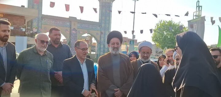 تصاویر/ نماینده ولی فقیه در سازمان بنیاد شهید کشور در بقعه متبرکه امامزاده ابراهیم (ع)