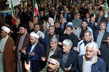 تصاویر/ حمایت مردم نقده از نظام، دفاع از رهبری، خونخواهی رهبر شهید