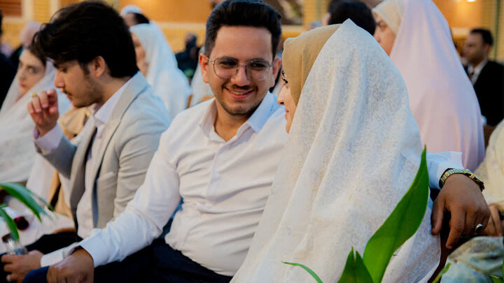 تصاویر/ برگزاری مراسم ازدواج صد زوج جوان آران و بیدگلی