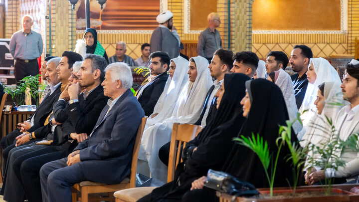 تصاویر/ برگزاری مراسم ازدواج صد زوج جوان آران و بیدگلی
