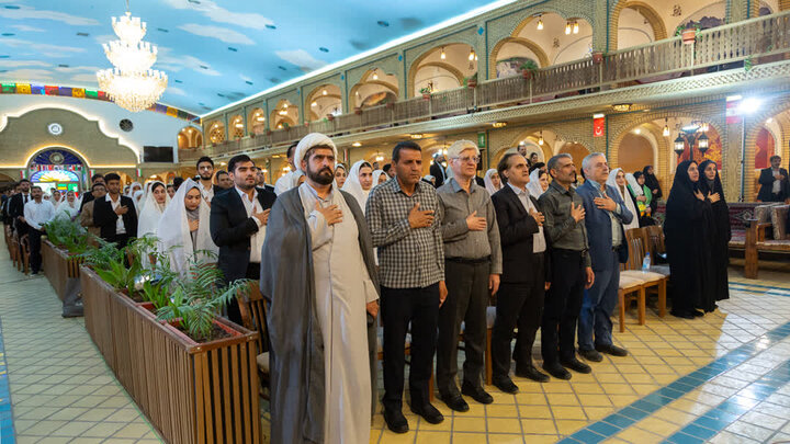 تصاویر/ برگزاری مراسم ازدواج صد زوج جوان آران و بیدگلی