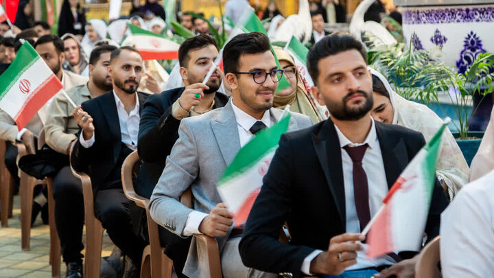 تصاویر/ برگزاری مراسم ازدواج صد زوج جوان آران و بیدگلی