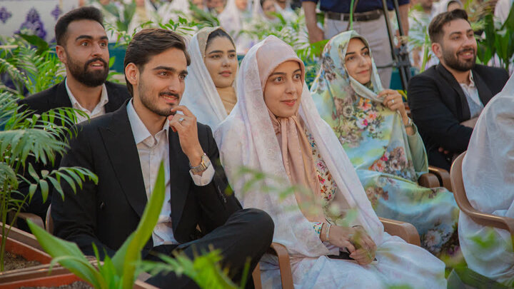 تصاویر/ برگزاری مراسم ازدواج صد زوج جوان آران و بیدگلی