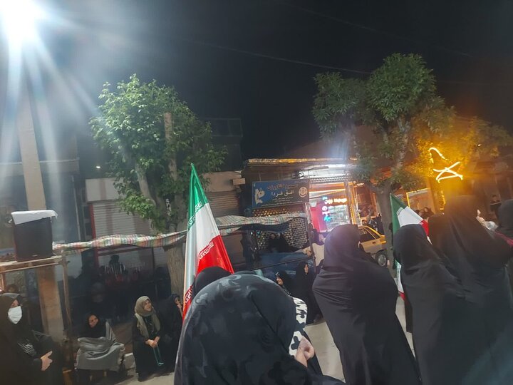 تصاویر/ هفتاد و نه شب، یک آرمان: حمایت مردم نقده از نظام، دفاع از رهبری، خونخواهی رهبر شهید