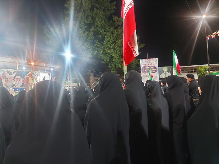تصاویر/ هفتاد و نه شب، یک آرمان: حمایت مردم نقده از نظام، دفاع از رهبری، خونخواهی رهبر شهید