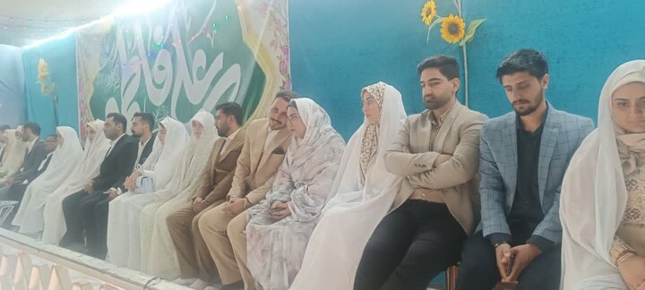 تصاویر/جشن ازدواج جوانان شهرستان خمین همزمان با سالروز ازدواج حضرت فاطمه(س)و امیرالمؤمنین(ع)