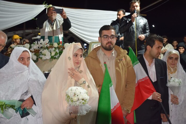 تصاویر / جشن ازدواج آسان زوج های جان فدا در شهرستان مرند