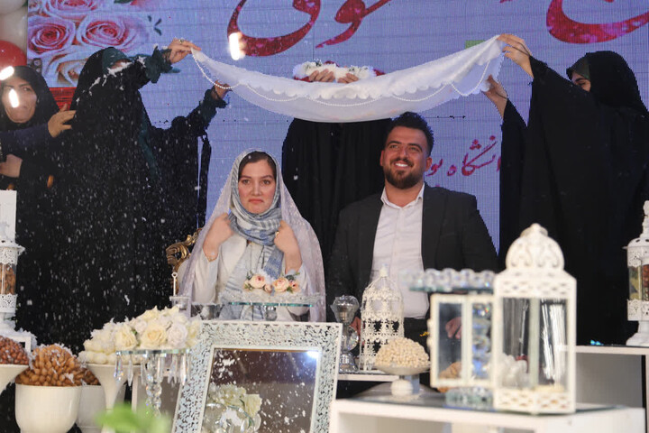 تصاویر / جشن ازدواج 40 زوج جوان دانشجوی همدانی