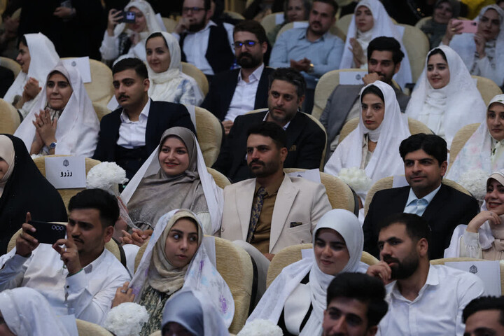 تصاویر / جشن ازدواج 40 زوج جوان دانشجوی همدانی