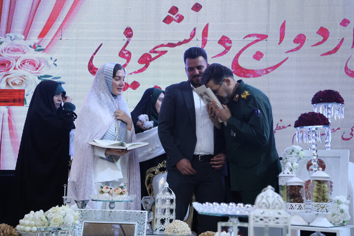 تصاویر / جشن ازدواج 40 زوج جوان دانشجوی همدانی