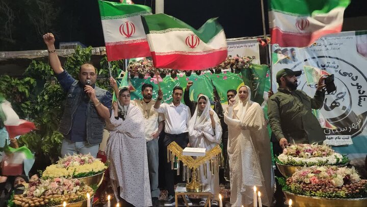 تصاویر/ برگزاری جشن پیوند آسمانی زوج‌های جوان در نطنز