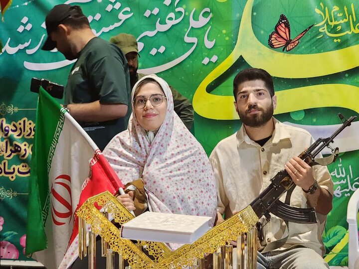 تصاویر/ برگزاری جشن پیوند آسمانی زوج‌های جوان در نطنز