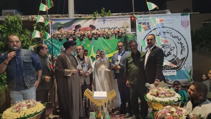 تصاویر/ برگزاری جشن پیوند آسمانی زوج‌های جوان در نطنز