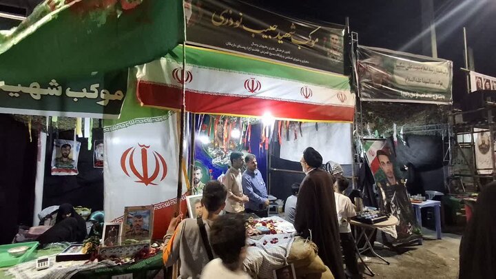 تصاویر/ بازدید امام جمعه جم از موکب های فعال در میدان شهر