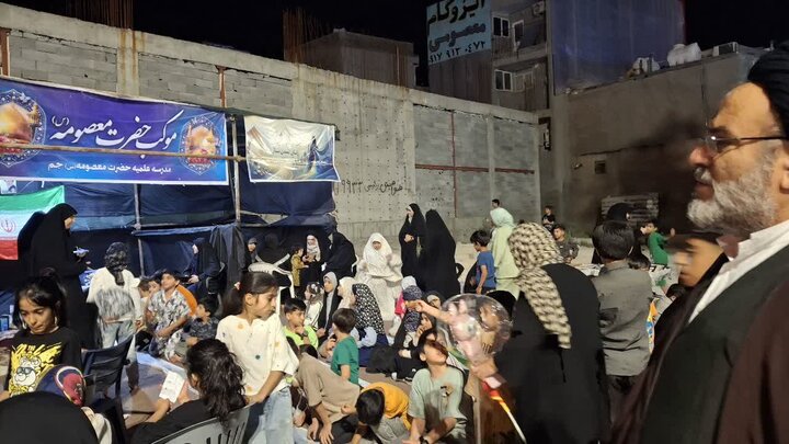 تصاویر/ بازدید امام جمعه جم از موکب های فعال در میدان شهر