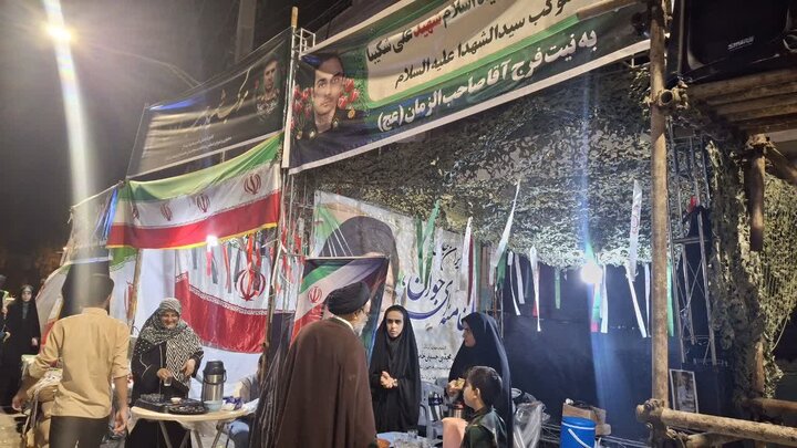 تصاویر/ بازدید امام جمعه جم از موکب های فعال در میدان شهر