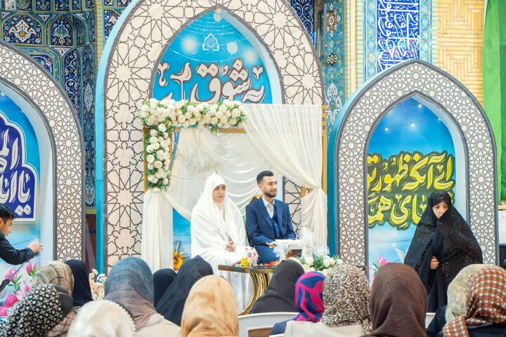 تصاویر/ پیوند آسمانی در حسینیه اعظم زنجان: روایتی از عشق، سادگی و معنویت