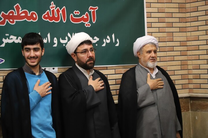 تصاویر/ برگزاری مراسم سالگرد شهدای خدمت در مدرسه علمیه امیرالمؤمنین علی(علیه‌السلام) تبریز