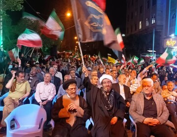 تصاویر/ اجتماع مردم نبرد تهران در دفاع از انقلاب و کشور در مسجد المهدی (عج)
