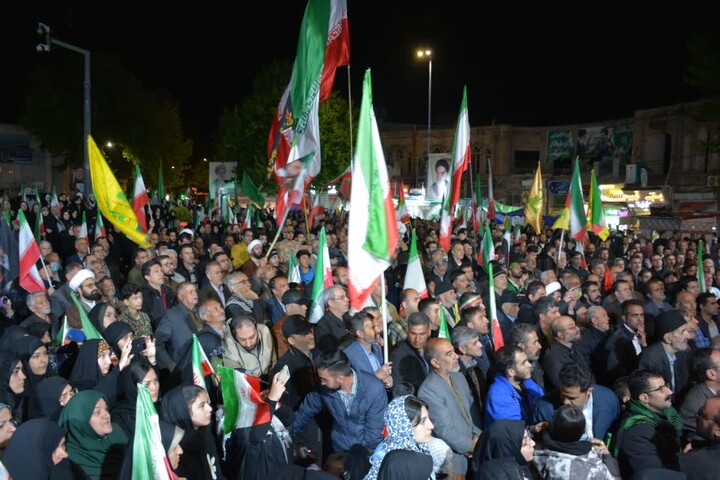 تصاویر/ موج هشتادم جهاد مقدس خیابانی مردم ولایت‌مدار مراغه