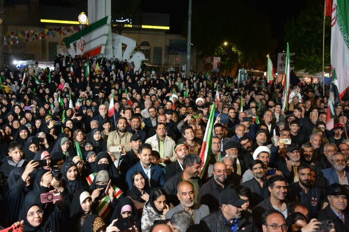 تصاویر/ موج هشتادم جهاد مقدس خیابانی مردم ولایت‌مدار مراغه