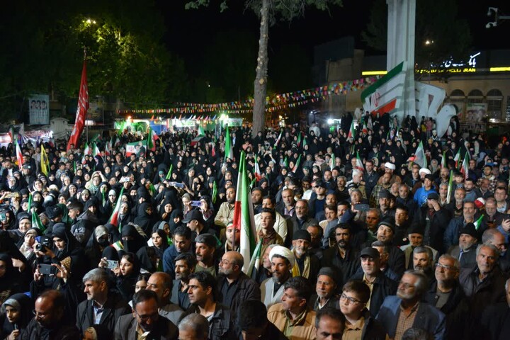 تصاویر/ موج هشتادم جهاد مقدس خیابانی مردم ولایت‌مدار مراغه