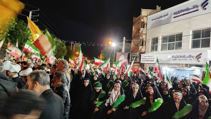 تصاویر/ موج هشتادم جهاد مقدس خیابانی مردم ولایت‌مدار خرمدره