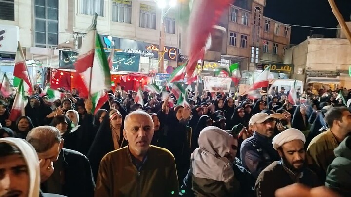 تصاویر/ موج هشتادم جهاد مقدس خیابانی مردم ولایت‌مدار خرمدره
