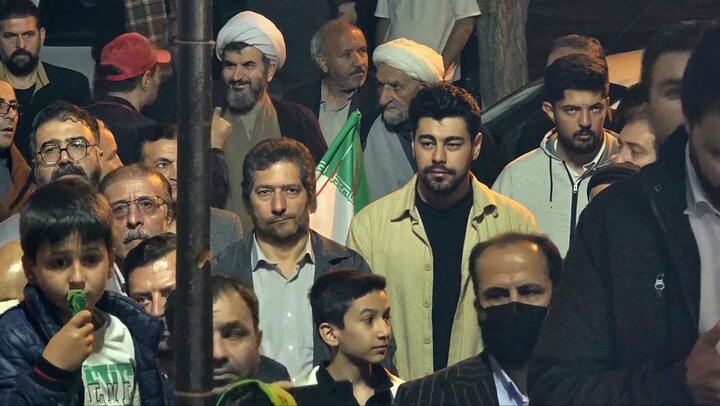 تصاویر/ قرار خیابانی مردم ماکو در ایستگاه هشتادم در حمایت از نظام اسلامی