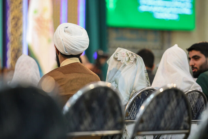 تصاویر/ جشن ازدواج طلبگی با حضور زوج‌های طلبه برادر و خواهر حوزه علمیه استان یزد برگزار شد