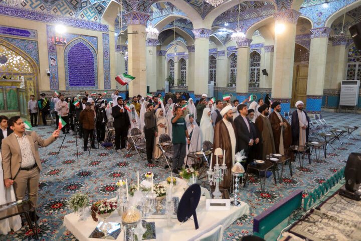 تصاویر/ جشن ازدواج طلبگی با حضور زوج‌های طلبه برادر و خواهر حوزه علمیه استان یزد برگزار شد
