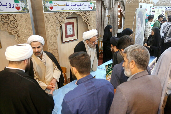 تصاویر/ رویداد «هم‌صدا با مسجد» همراه با افتتاحیه اوقات فراغت کانون های مساجد استان قم
