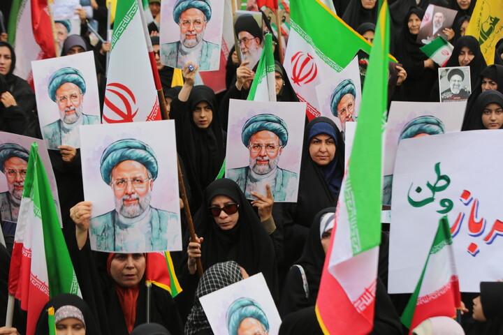 تصاویر/ اجتماع بانوان اصفهانی در سالروز شهادت آیت الله رئیسی