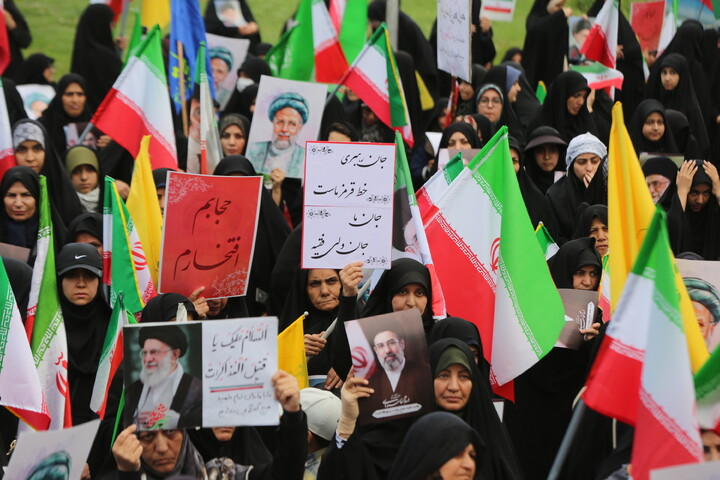 تصاویر/ اجتماع بانوان اصفهانی در سالروز شهادت آیت الله رئیسی