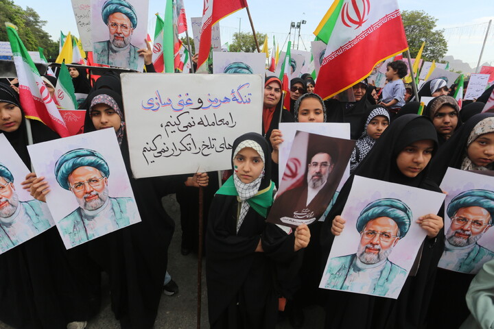 تصاویر/ اجتماع بانوان اصفهانی در سالروز شهادت آیت الله رئیسی