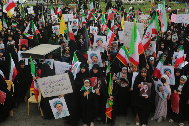 تصاویر/ اجتماع بانوان اصفهانی در سالروز شهادت آیت الله رئیسی